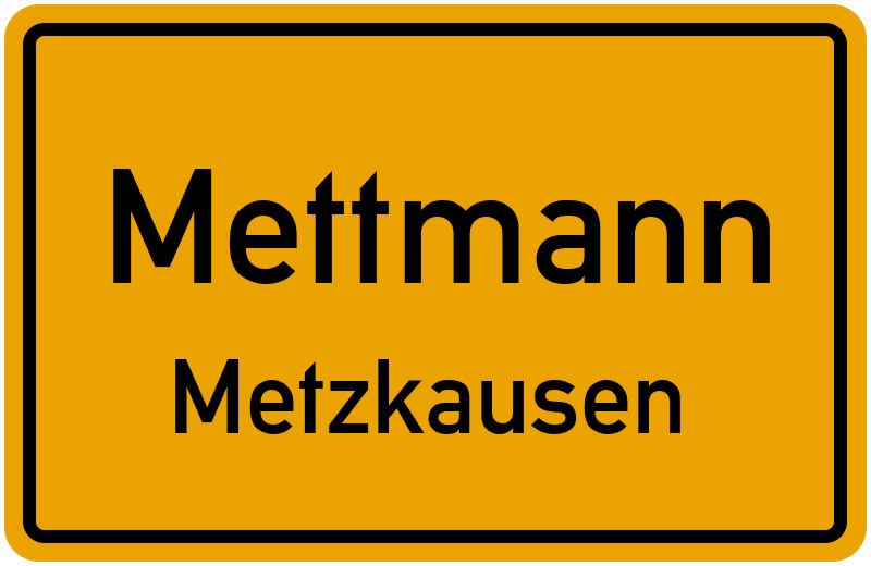 Ortsschild Mettmann