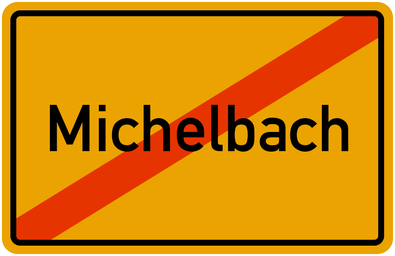 Ortsschild Michelbach