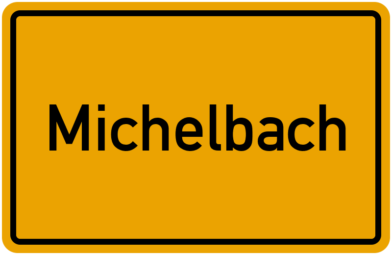 Ortsschild Michelbach
