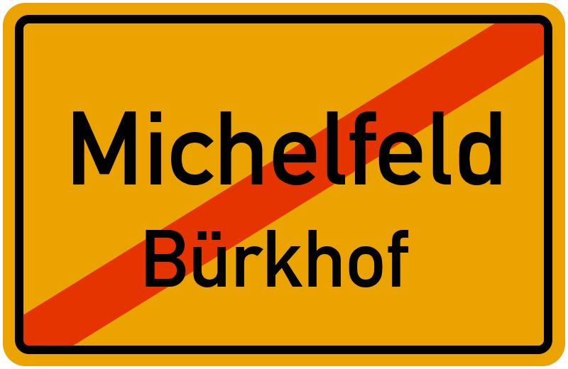 Ortsschild Michelfeld
