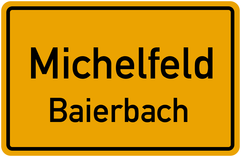 Ortsschild Michelfeld