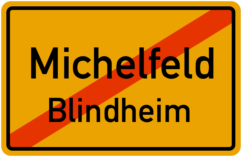Ortsschild Michelfeld