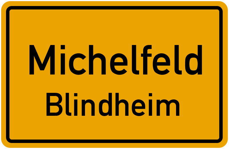 Ortsschild Michelfeld