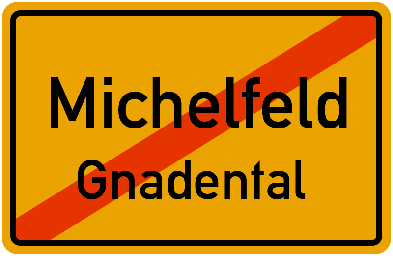 Ortsschild Michelfeld