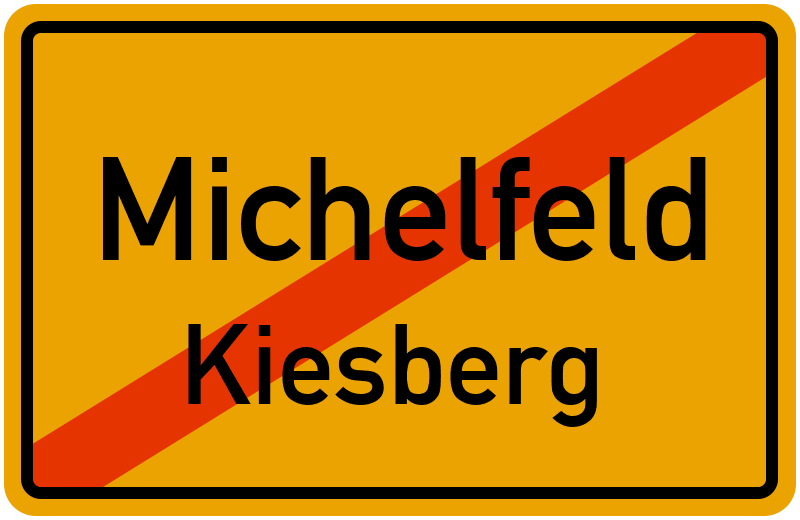 Ortsschild Michelfeld
