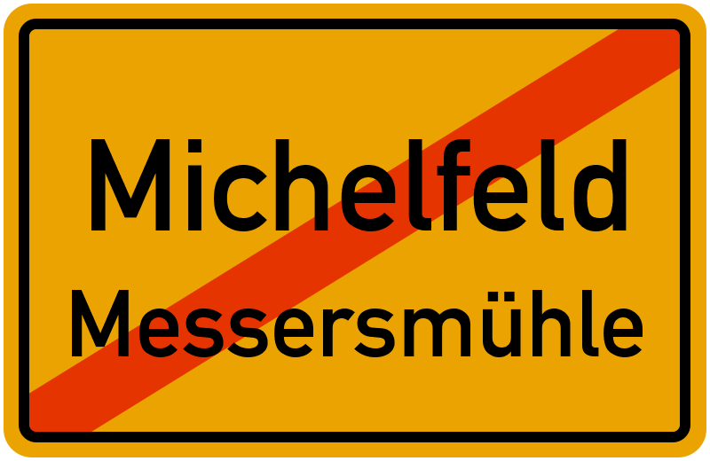 Ortsschild Michelfeld