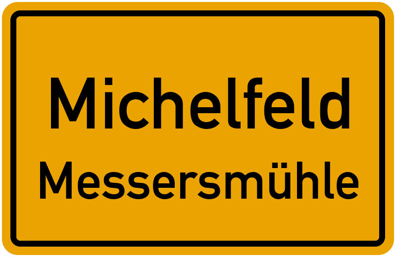 Ortsschild Michelfeld