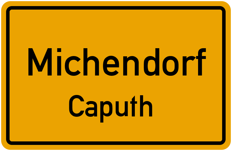 Ortsschild Michendorf