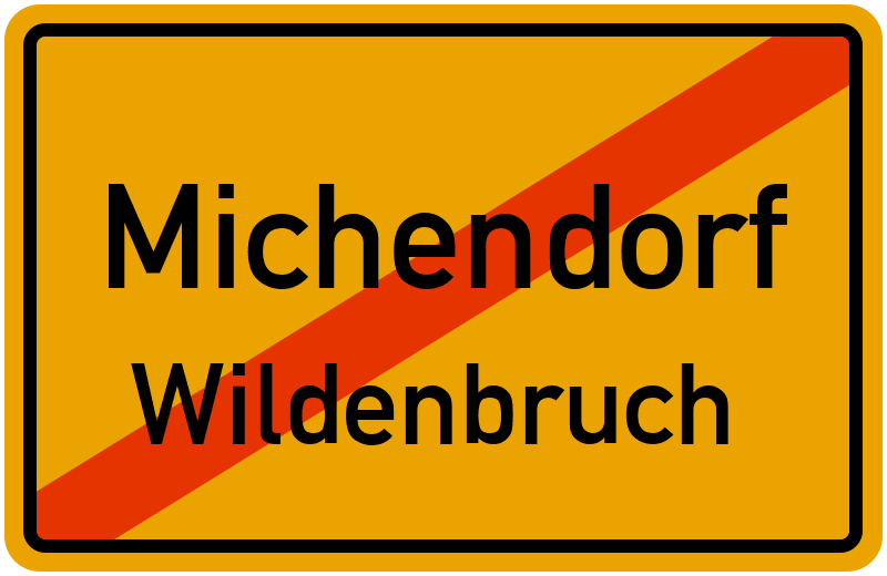 Ortsschild Michendorf
