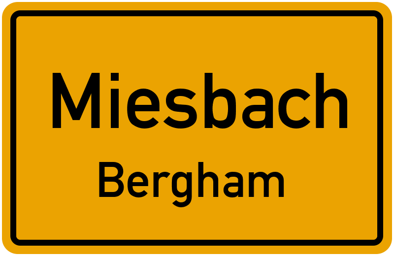 Ortsschild Miesbach