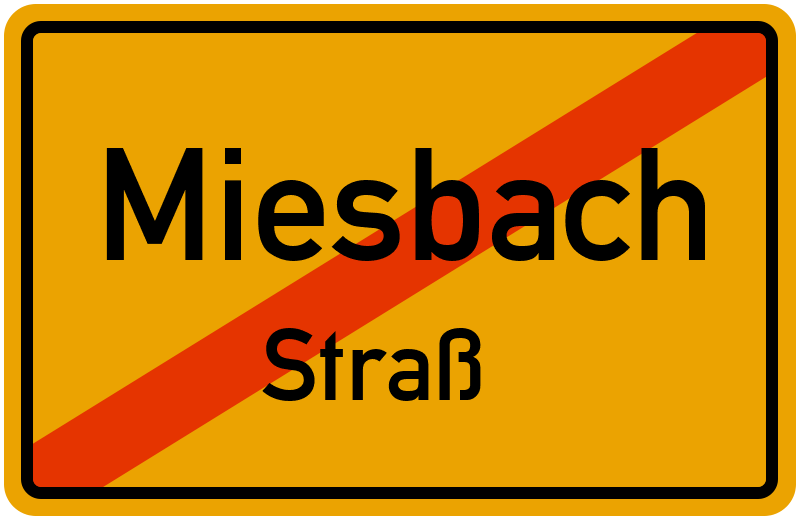 Ortsschild Miesbach