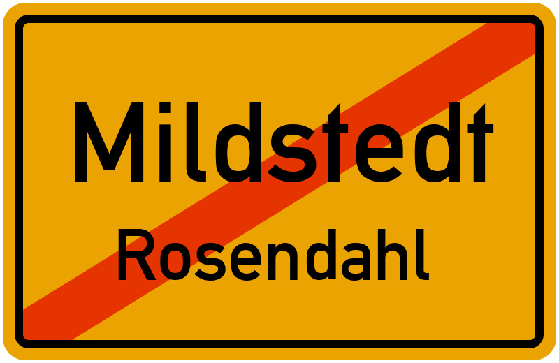 Ortsschild Mildstedt