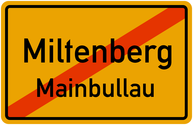 Ortsschild Miltenberg