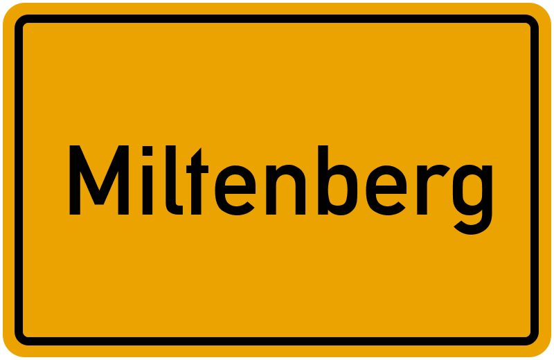 Ortsschild Miltenberg