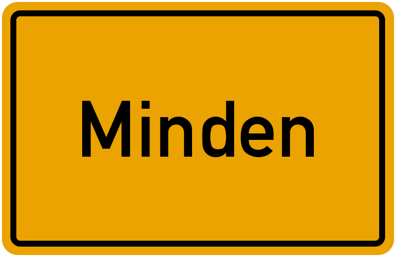 Ortsschild Minden