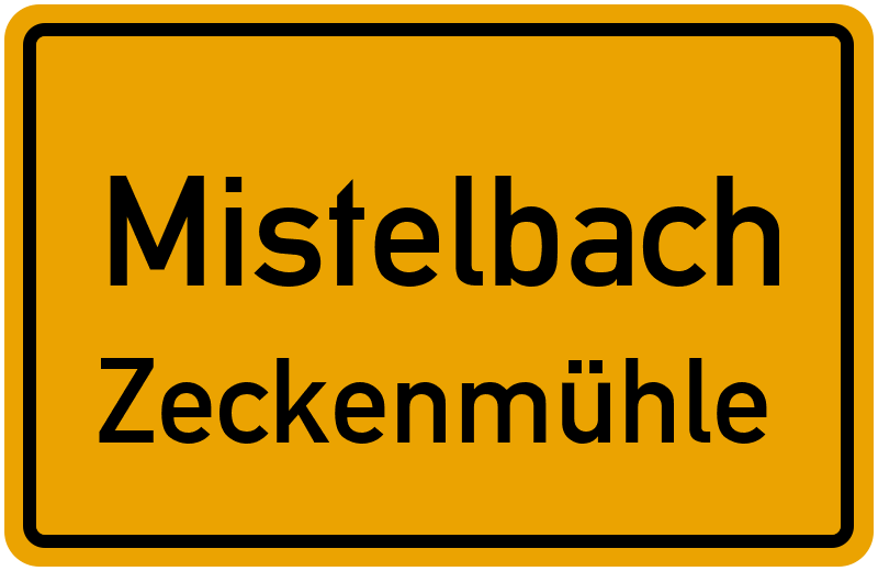 Ortsschild Mistelbach