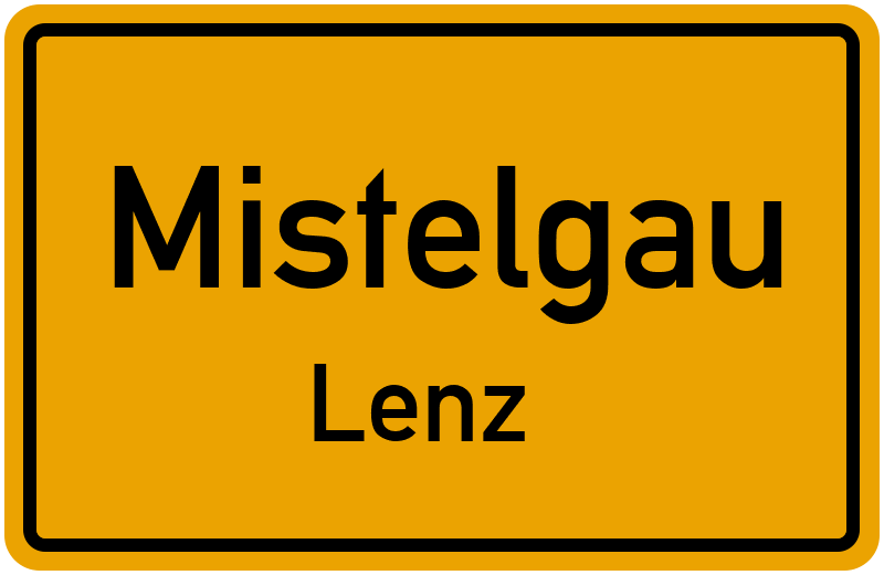 Ortsschild Mistelgau
