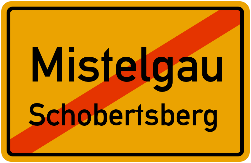 Ortsschild Mistelgau