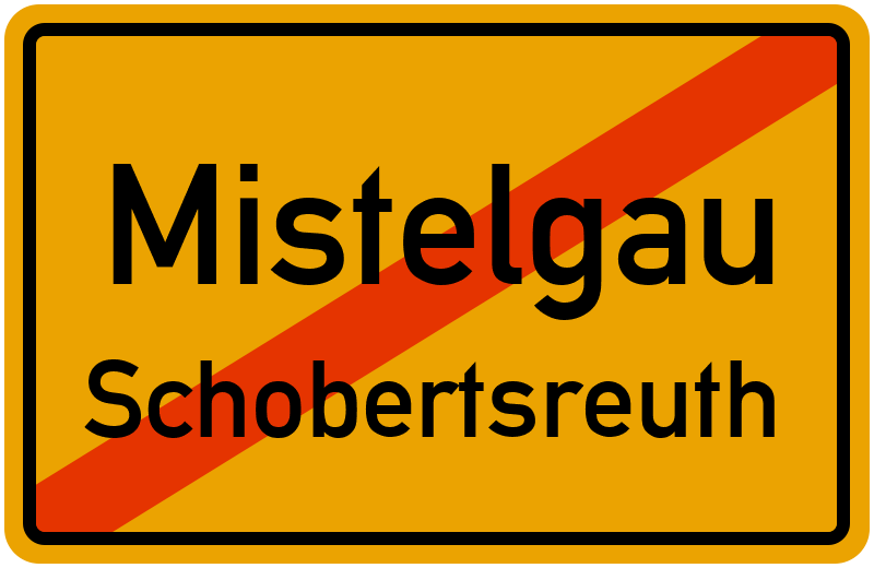 Ortsschild Mistelgau