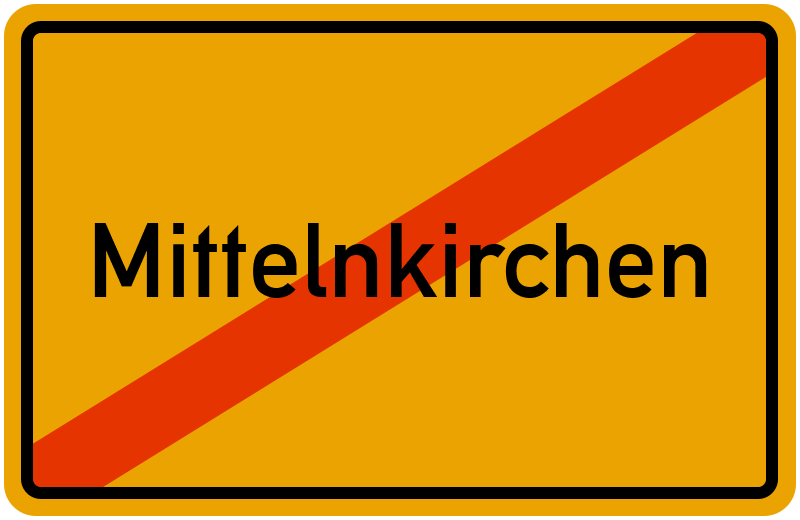 Ortsschild Mittelnkirchen