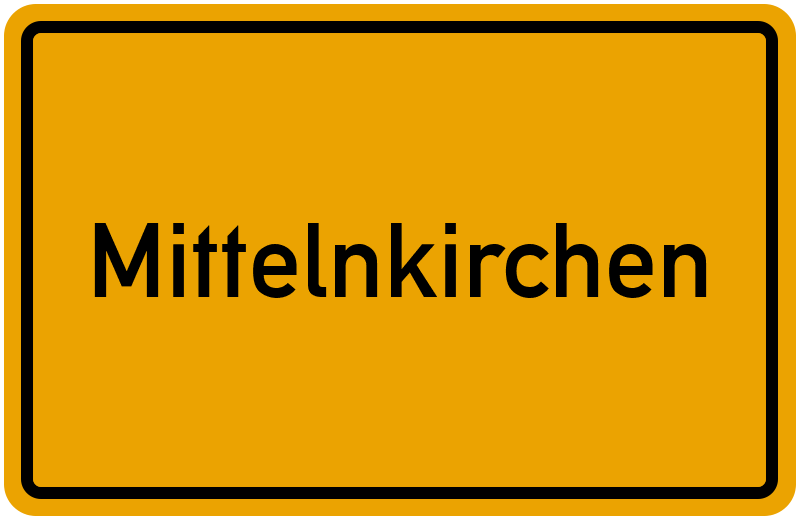 Ortsschild Mittelnkirchen