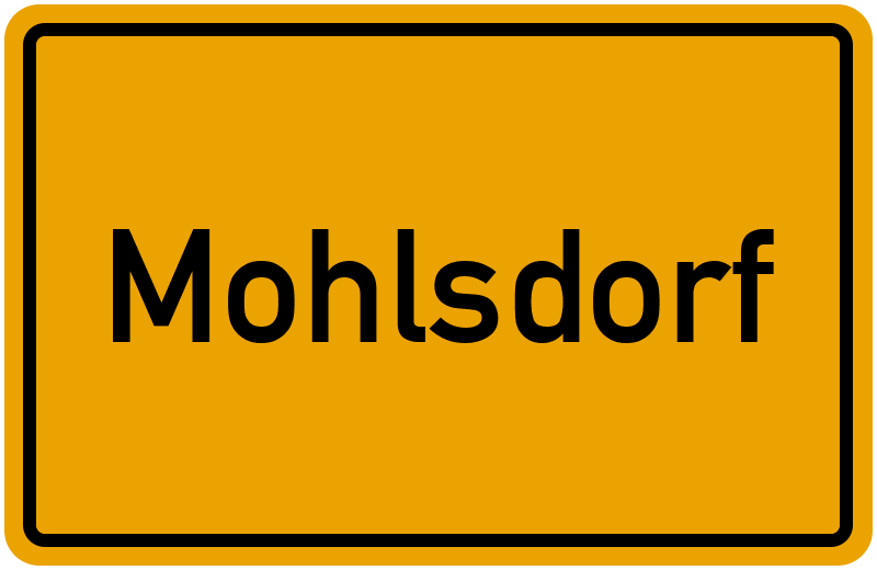 Ortsschild Mohlsdorf