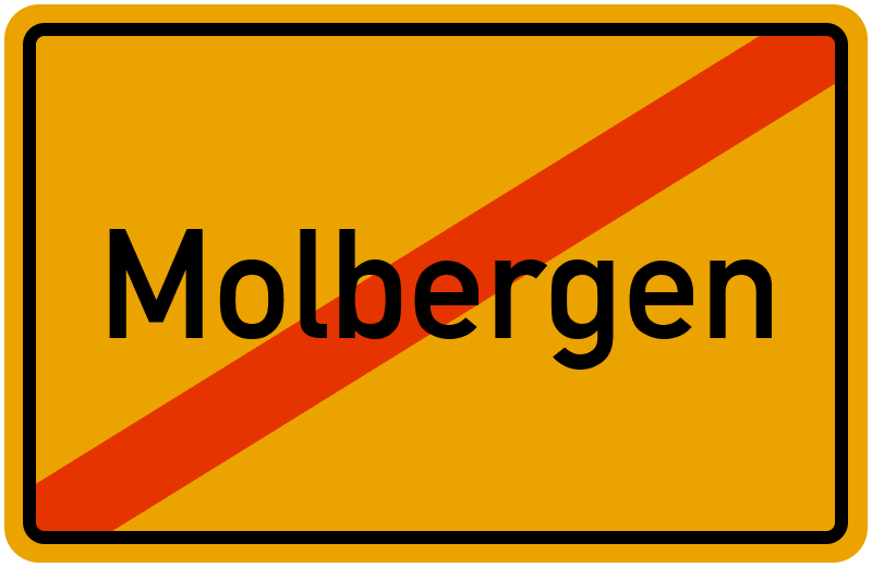 Ortsschild Molbergen