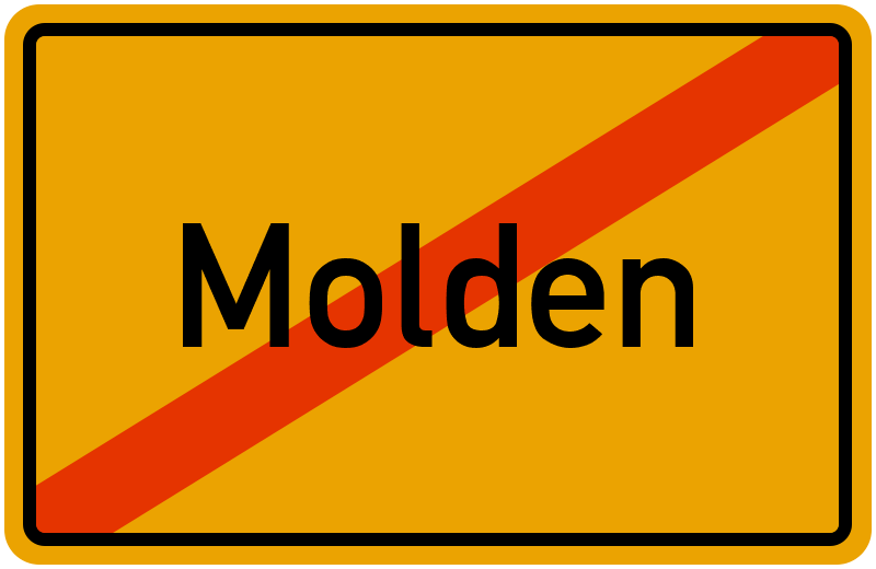 Ortsschild Molden