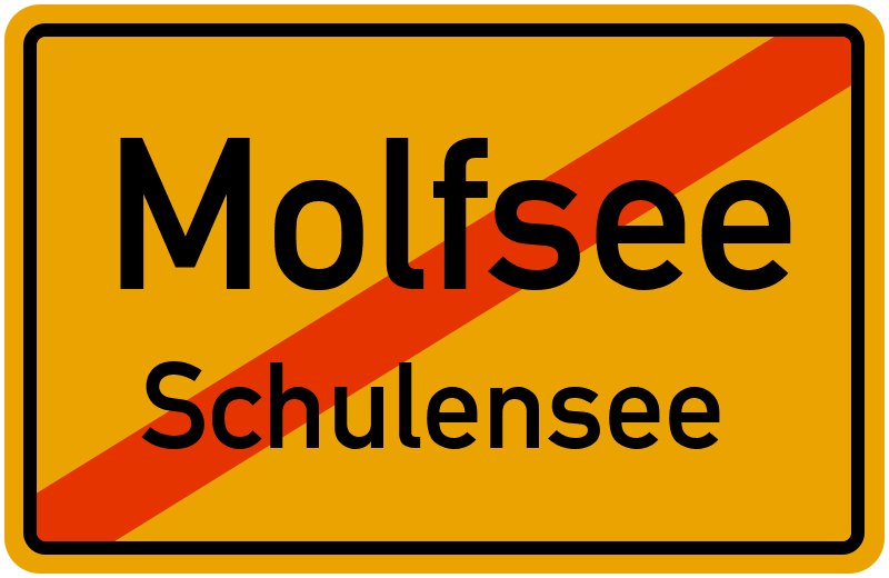 Ortsschild Molfsee