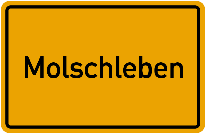 Ortsschild Molschleben