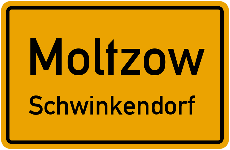 Ortsschild Moltzow