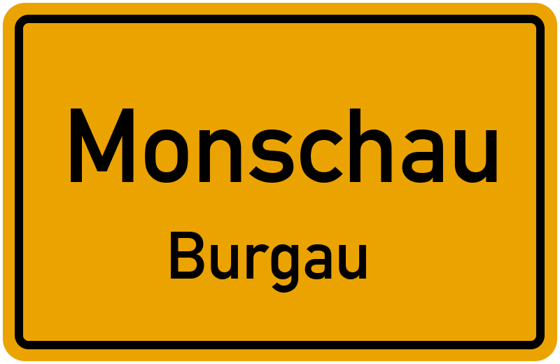 Ortsschild Monschau