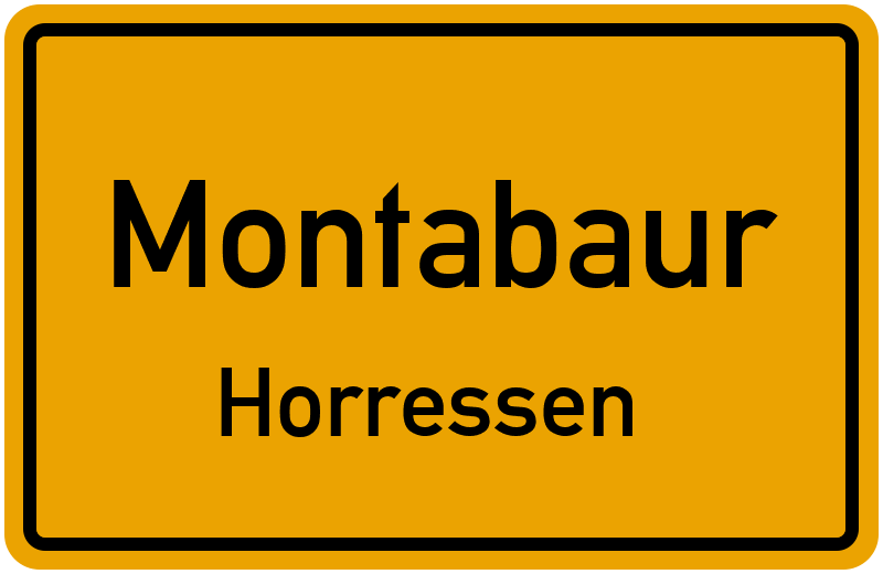 Ortsschild Montabaur