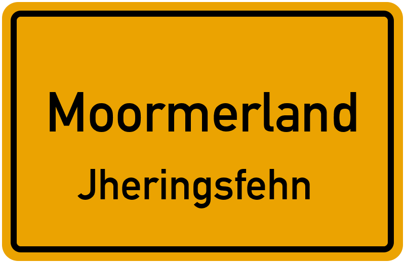 Ortsschild Moormerland