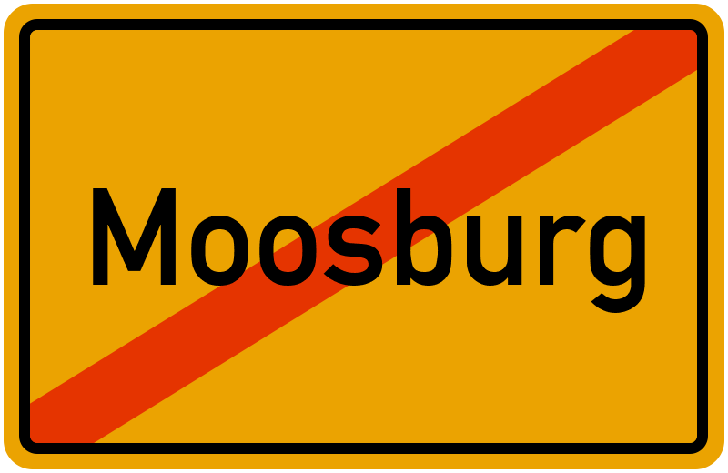 Ortsschild Moosburg