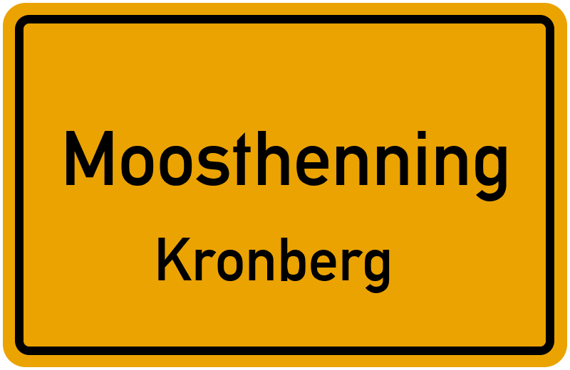 Ortsschild Moosthenning
