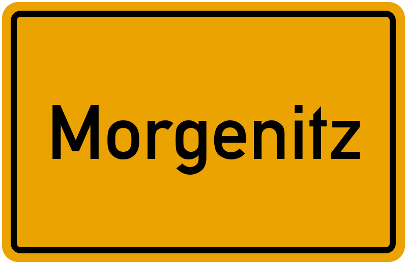 Ortsschild Morgenitz