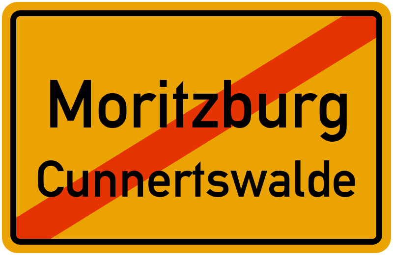 Ortsschild Moritzburg