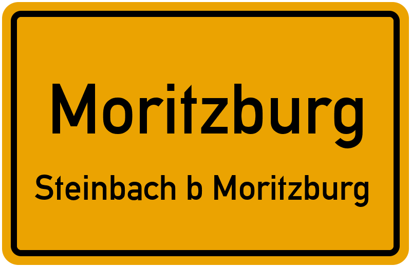 Ortsschild Moritzburg