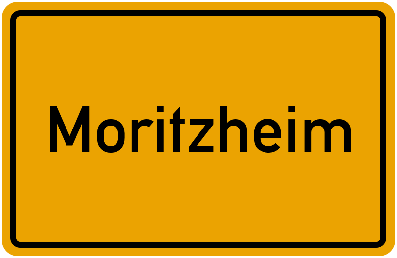 Ortsschild Moritzheim