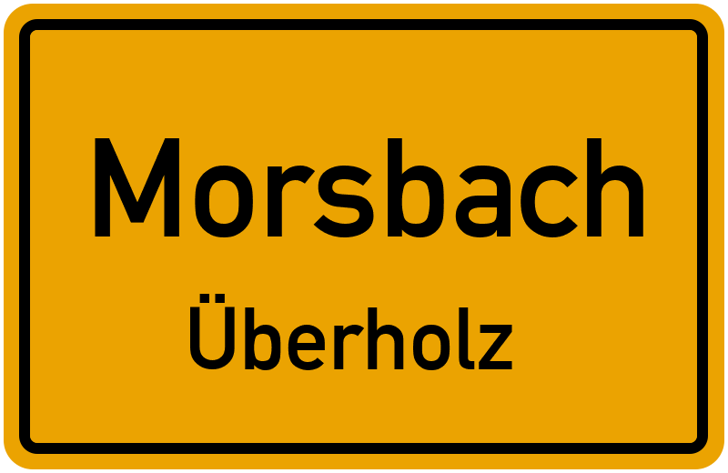 Ortsschild Morsbach