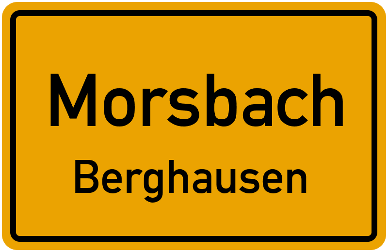 Ortsschild Morsbach
