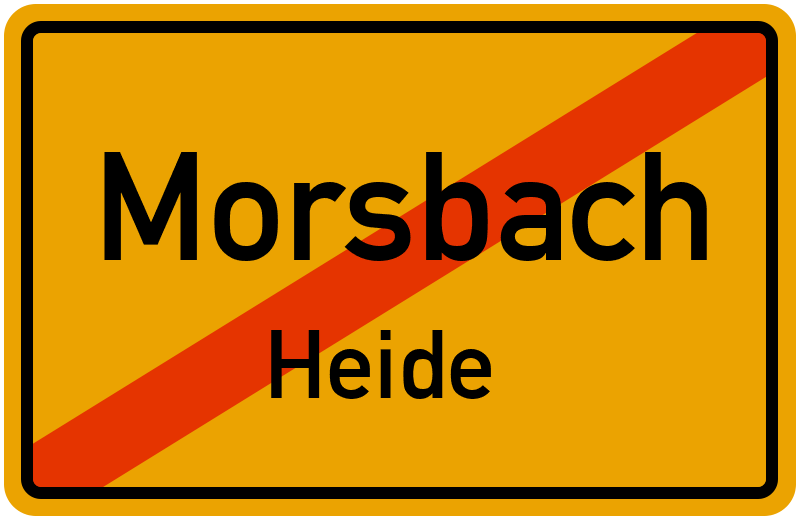 Ortsschild Morsbach