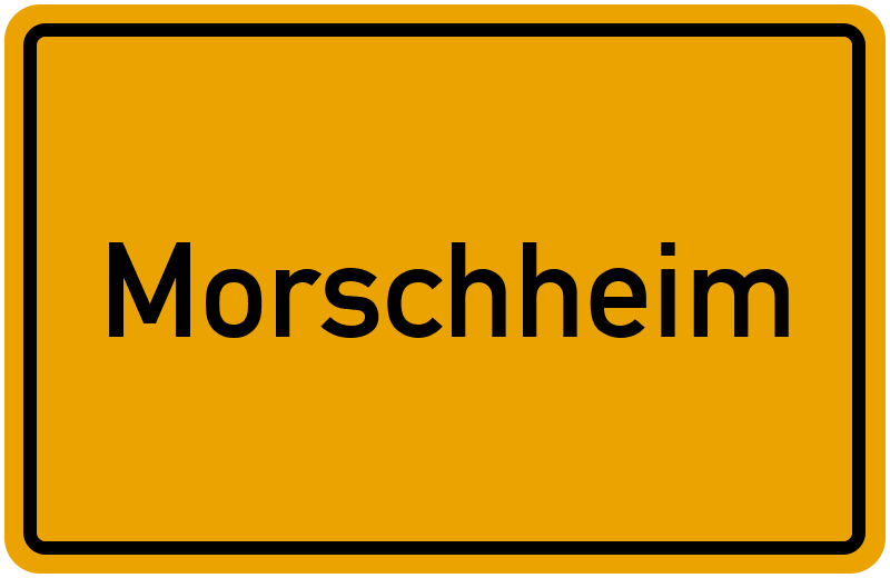 Ortsschild Morschheim