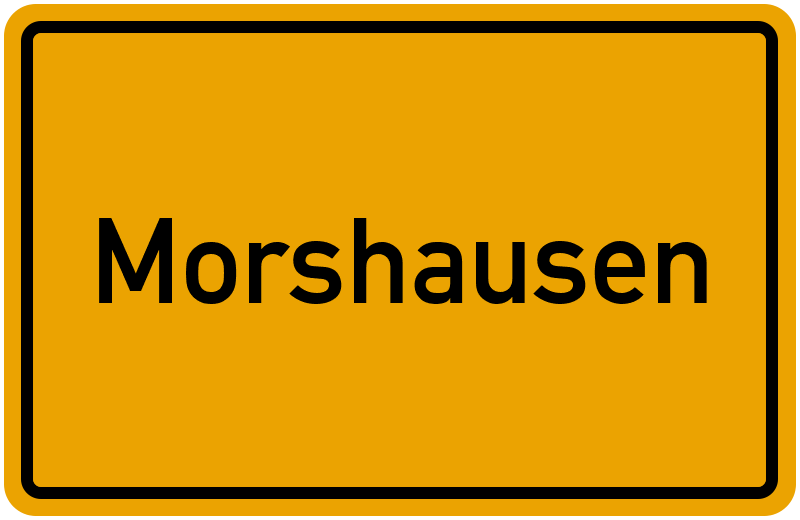 Ortsschild Morshausen