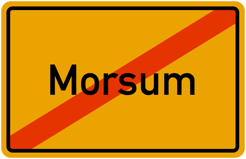 Ortsschild Morsum