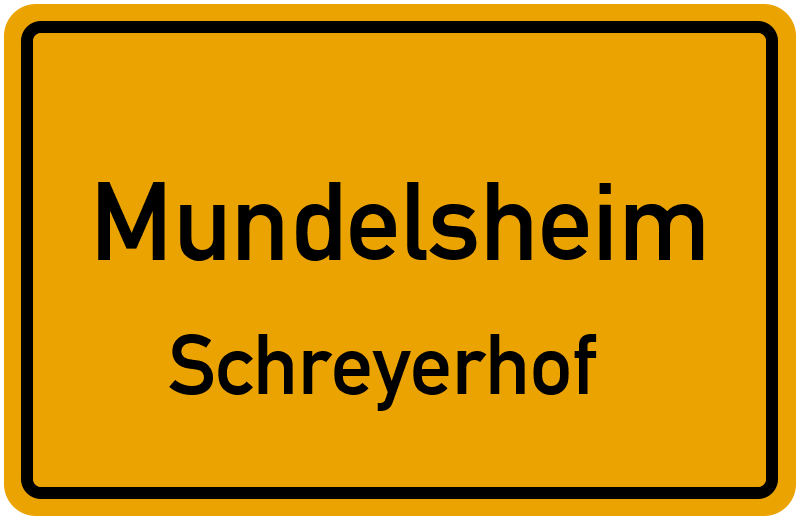 Ortsschild Mundelsheim