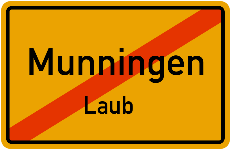 Ortsschild Munningen