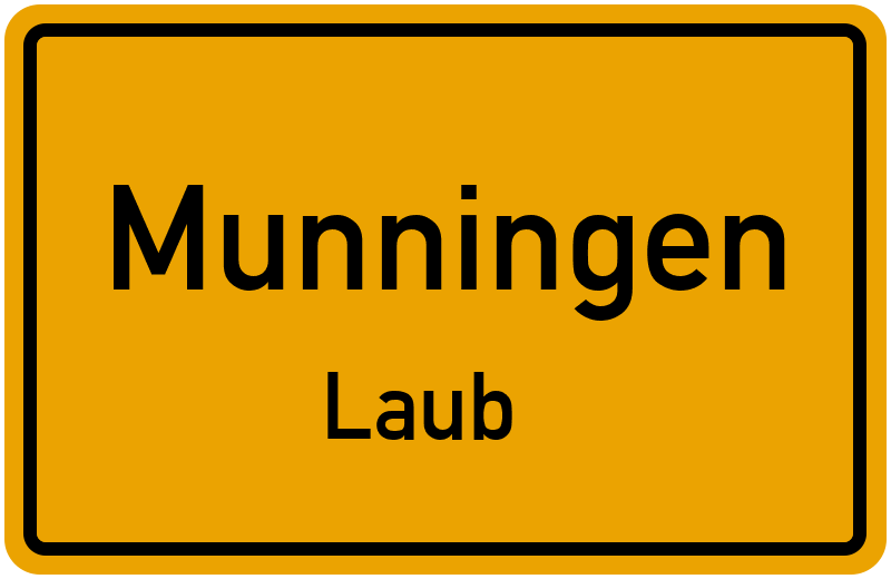 Ortsschild Munningen