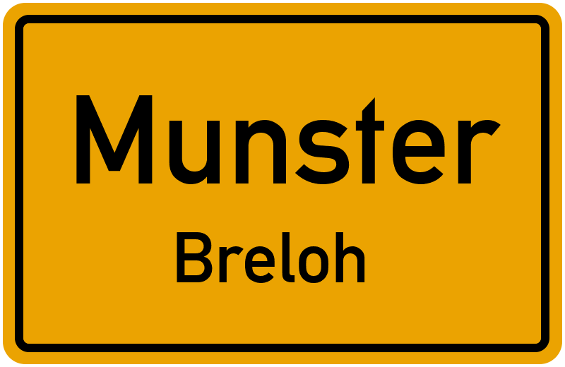 Ortsschild Munster